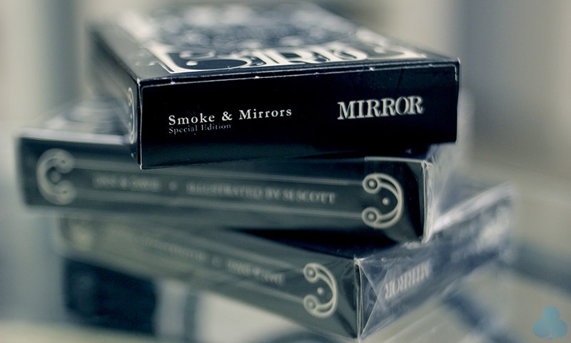 Smoke & Mirrors NEW Rare Playing Cards Mirror, Black, Silver Dan and Dave 