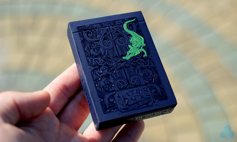 Metallic Green Gatorbacks • Buy playing cards & magic props